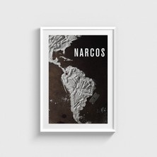 Domirus Narcos Dizi Posteri Tablo Çerçeveli Poster Duvar Dekorasyonu