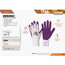 Rostaıng Rostaing NERINE-IT08 Bahçe/çok Amaçlı Eldiven No:8 - M (4'li Paket)