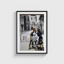 Domirus Life Is Beautiful (1997) Film Posteri Tablo Çerçeveli Poster Duvar Dekorasyonu