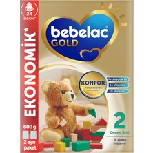 Bebelac Gold Konfor 2 Devam Sütü 6-12 Ay 800 G (2'li Paket)