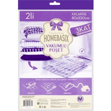 Homebasix Home Basix Vakumlu Poşet 2'li Xxl (3'li Paket)
