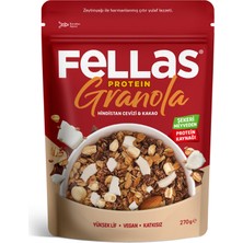 Fellas Vegan Protein Granola Hindistan Cevizi & Kakao 270G (6'li Paket)