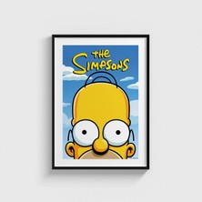 Domirus The Simpsons Dizi Posteri Tablo Çerçeveli Poster Duvar Dekorasyonu