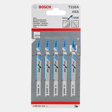 Bosch Metal 5'li Paket T118 A Hss 50 mm (4'li Paket)
