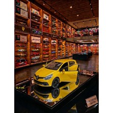Oyuncak Sahili  Renault Clio Diecast Metal Araba Kapıları Açılır 1.36 Koleksiyon 11.5 cm Kırmızı Reno Clıo Orjnal Model Metalic Sarı