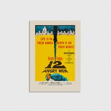 Domirus 12 Angry Men (1957) Film Posteri Poster Çerçevesiz Duvar Dekorasyonu