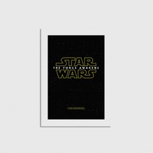 Domirus Star Wars: The Force Awakens (2015) Film Posteri Poster Çerçevesiz Duvar Dekorasyonu