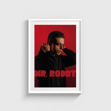 Domirus Mr. Robot Dizi Posteri Tablo Çerçeveli Poster Duvar Dekorasyonu