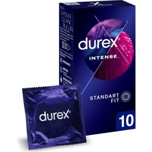 Durex Intense Uyarıcı Jelli ve Tırtıklı Prezervatif 10'lu (5'li Paket)