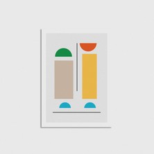Domirus Geometry Rainbow V3 Poster Çerçevesiz Duvar Dekorasyonu
