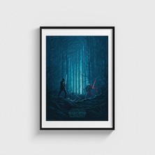 Domirus Star Wars: The Force Awakens (2015) Film Posteri Tablo Çerçeveli Poster Duvar Dekorasyonu