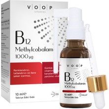 Voop Vitamin B12 Methylcobalamn 1000 Mg Sprey - Damla 10ML (3'li Paket)