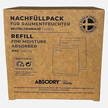 Absodry Nem Alma Cihazı Yedek Ikili Ailesi 2 x 600 gr (2'li Paket)