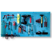Küpper 3 Parça 120X60 cm Çelik Delikli Duvar Panosu