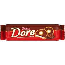 Ülker Dore Sade Krema Dolgulu Çikolatalı Bisküvi 86 G 24'lü (3'li Paket)