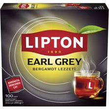 Lipton Earl Grey Bardak Poşet Çay 100'LÜ 200 G (3'li Paket)