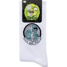 Koch Rick And Morty Yetişkin Erkek Soket Çorap Beyaz (6'li Paket)