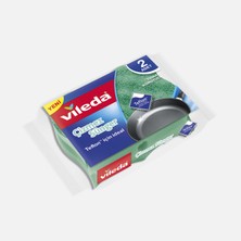 Vileda Oluklu Çizmez 2'li Oval Bulaşık Süngeri (5'li Paket)