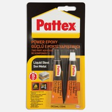 Pattex Epoksi Güçlü Yapıştırıcı - Sıvı Metal 2X11 ml (2'li Paket)