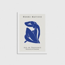 Domirus Henri Matisse Mavi Kadın Poster Çerçevesiz Duvar Dekorasyonu