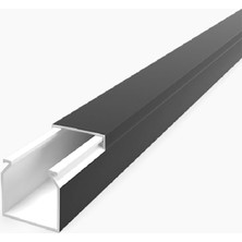 Mutlusan 16X16 Kablo Kanalı(Siyah) Sidem (5'li Paket)