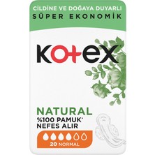 Kotex Natural Ultra Süper Eko Normal 20'li (5'li Paket)