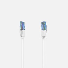 Hama HM.200677 Cat 6A U/utp 10M RJ45 Ağ Kablosu Beyaz (4'li Paket)