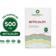 Holisticin Sitikolin İçeren 30 Bitkisel Kapsül Takviye Edici Gıda 500 mg