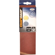 Craftomat 3'lü 75X533 mm Zımpara Bandı (2'li Paket)