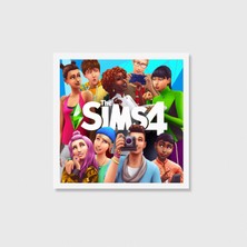 Domirus The Sims 4 Oyun Posteri Oyuncu Dekoru Gamer Decor Tablo Çerçeveli Poster Duvar Dekorasyonu