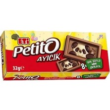 Eti Petito Ayıcık Mini Sütlü Çikolata 32 G 16'lı (3'li Paket)