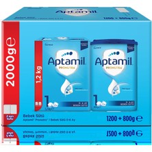 Aptamil Pronutra 1 Bebek Sütü 1.200+800 G (2'li Paket)