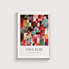 Domirus Paul Klee - Red, Green And Violet - Yellow Rhythms Tablo Çerçeveli Poster Duvar Dekorasyonu
