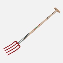 Gardol Dört Çatallı T Kürek Kırmızı 85CM