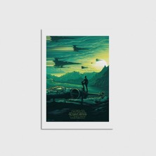Domirus Star Wars: The Force Awakens (2015) Film Posteri Poster Çerçevesiz Duvar Dekorasyonu