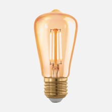 Eglo LED Ampul E-27 ST48 4W Amber 1700K (3'li Paket)