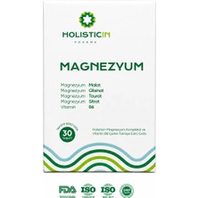 Holisticin Magnezyum, Malat, Glisinat, Taurat, Sitrat, B6 İçeren Takviye Edici Gıda