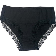 Yaase Dantelli Siyah Bato Külot M (4'li Paket)
