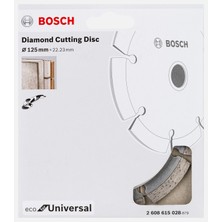 Bosch Ekonomik Seri Genel Yapı Malzemeleri Için Elmas Kesme Diski 125 mm (3'li Paket)