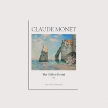 Domirus Claude Monet - The Cliffs At Etretat Poster Çerçevesiz Duvar Dekorasyonu