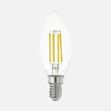 Eglo Şeffaf Mum 4 W Mum E14 Duy LED Ampul (4'li Paket)