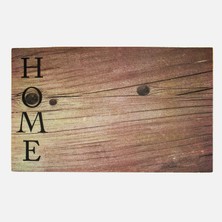 Giz 45X75 cm Mozaik Home Wood Kapı Önü Paspas (2'li Paket)