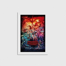 Domirus Stranger Things Dizi Posteri Poster Çerçevesiz Duvar Dekorasyonu