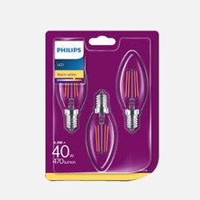 Philips Classic 40 W Klasik E14 Duy LED Ampul (5'li Paket)