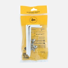 Işık Decopiyer Duvar Bağlantı 12CM L Ayak Beyaz (4'li Paket)