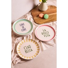 La Dolce Vita 6 Kişilik Pasta Takımı 21 cm