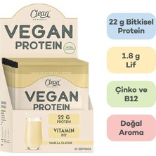 Clean Powders Vegan Protein 30 gr 10 Saşe - Vanilya