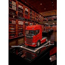 Oyuncak Sahili Scania V8 R730 Metal Tır Kafası Konteyner Taşıyıcı 9.4 cm Mini Model 1.64 Ölçek Scanya Diecast Koleksiyon