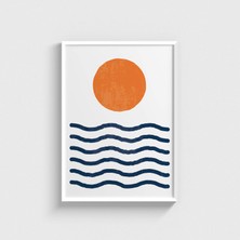 Domirus Sea And Sun 3 Tablo Çerçeveli Poster Duvar Dekorasyonu