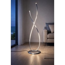 Legacy Marsel Gri Renk Gün Işığı Ledli Modern Tasarım Salon - Yatak Odası LED Lambader